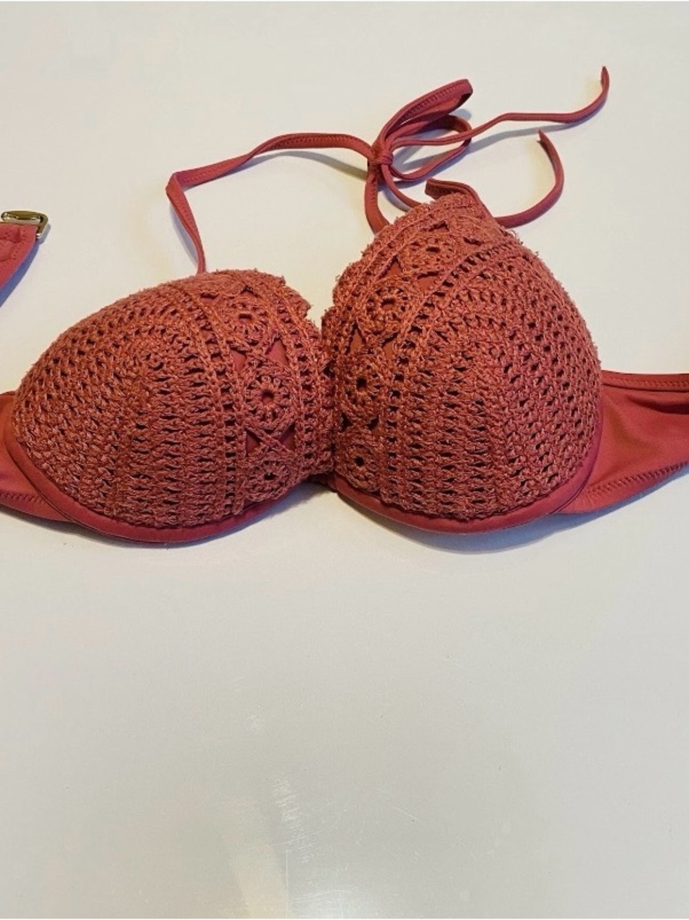 Shade & Shore Women's Bikini Top 34B Pink Color
